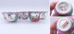 Pretty rice-wine cup set from China 1950 - 1970