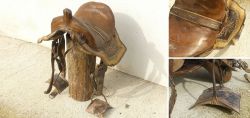 Handgefertigter osmanischer Pferdesattel 1880  1920