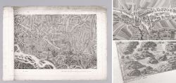 Historische Landkarte Marchfeld Umgebung von Sachsengang Breitstetten und Orth, ca. 1835