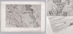 Historische Landkarte Umgebung von Weikendorf und Ober Weiden im Marchfelde ca. 1835