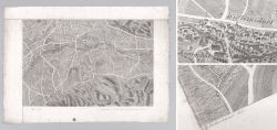 Historische Landkarte Trautmannsdorf an der Leitha Kaisersteinbruch & Umgebung ca. 1835
