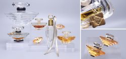 Seltene Lancme Trsor-Sammlung  5 Parfumflakons & 2 Miniatur-Pins  inkl. Raritten & Factice