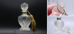 Crystal Perfume Flacon: Adam Reg. Mark, Victorian/Edwardian Era ca. 18801910