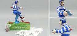 Sammler Blechspielzeug Rugby-Spieler von HA HA TOY 2006