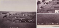Albumin Foto, Panorama, Port Said, Suezkanal, F�lix Bonfils, Sp�tes 19. Jahrhundert