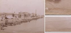 Albumin Foto, Ufer-Promenade, Port Said, Sueskanal, Zangaki Brothers, Ende 19. Jahrhundert