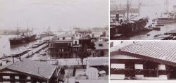 Albumen Foto, Hafenbecken, Port Said, �gypten Schifffahrt, Sp�tes 19. Jahrhundert