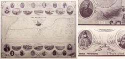 Albumin Foto, Plan Du Canal De Suez, Prachtblatt, Hippolyte Arnoux, 1869