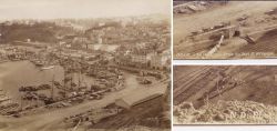 Albumin Foto, Hafen Oran, Algerien, Blick vom Fort Saint Gregoire, ND Phot, um 1900