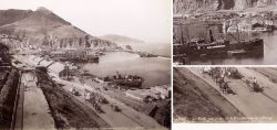 Albumin Foto Hafen Oran Algerien Promenade De L Etang ND Phot Um 1900
