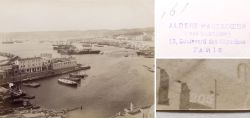 Albumin Foto Hafen Algier Algerien Panorama Albert Hautecoeur Paris Um 1900