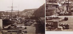 Albumin Foto, Hafen Oran, Algerien, Generalansicht Mole, ND Phot, um 1890