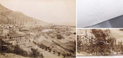Albumin Foto Hafen Oran Algerien Djebel Murdjadjo Compagnie Generale Transatlantique ND Phot Um 1880