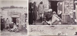 Albumin Foto, Reisender Barbier, Nordafrika Alltagsszene, Orient Fotografie, 1890 - 1900