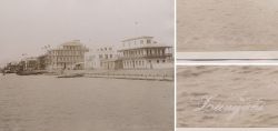 Albumin Foto Zangaki Quai De Port Said Kartonmontiert Aegypten Ca 1880
