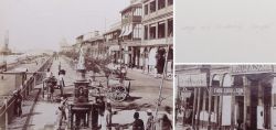 Albuminabzug Foto, Zangaki, Port Said, Quai Francois Joseph, Diamond Jubilee, 1897