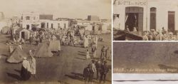 Albuminabzug; Fotografie, ND Phot, Oran Algerien, Le Marche du Village Negre, um 1885