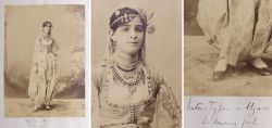 Albuminfotografie, Algerien, Traditionelle Tracht Ghlila, Hzam, um 1885