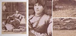 Albumin Foto, Hippolyte Arnoux, Femme de Th�bes, um 1880