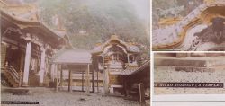 Albumin Foto, Japan, Handkoloriert, Nikko Toshogu, a Temple, um 1880